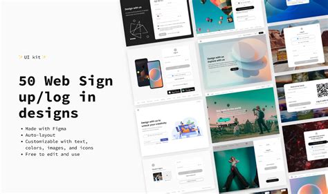 50 Web Sign up/log in designs | Figma