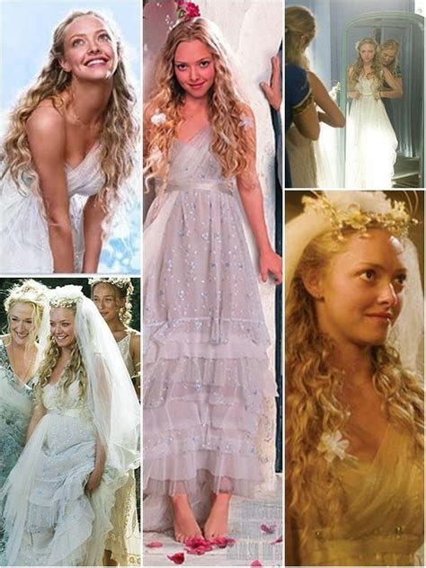 Amanda Seyfried as Aphrodite goddess of Love | Mamma mia wedding dress ...