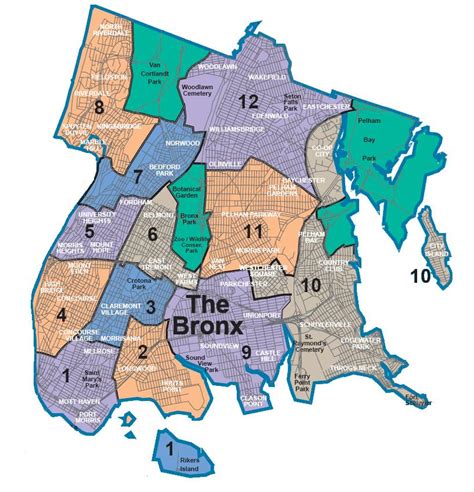 Map of NYC 5 boroughs & neighborhoods