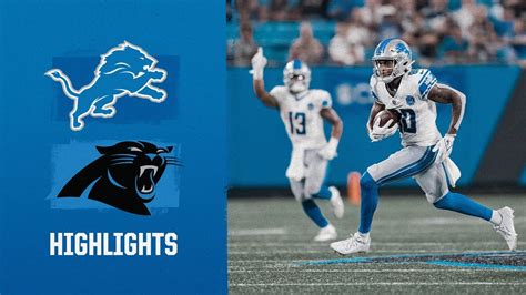 Lions vs. Panthers | 2023 Preseason Week 3 Game Highlights - YouTube