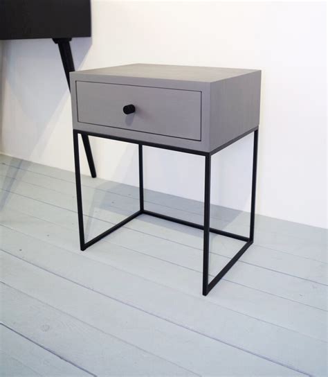 Industrial Bedside Table Mid Century Industrial Style - Etsy