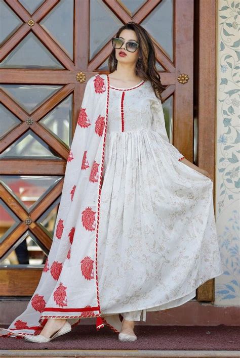 Printed Kurti Pant Set with Dupatta Designer Kurti for Women Girls Classic Kurta Stylish Indian ...