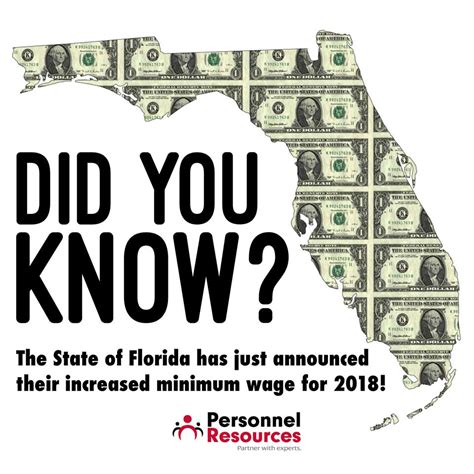 Florida Minimum Wage Increase 2018 - Personnel Resources