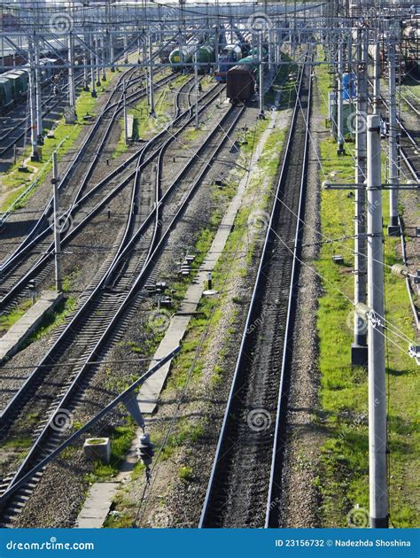 Marshalling yard stock photo. Image of industrial, container - 23156732