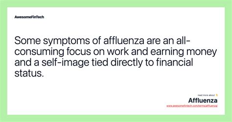 Affluenza | AwesomeFinTech Blog