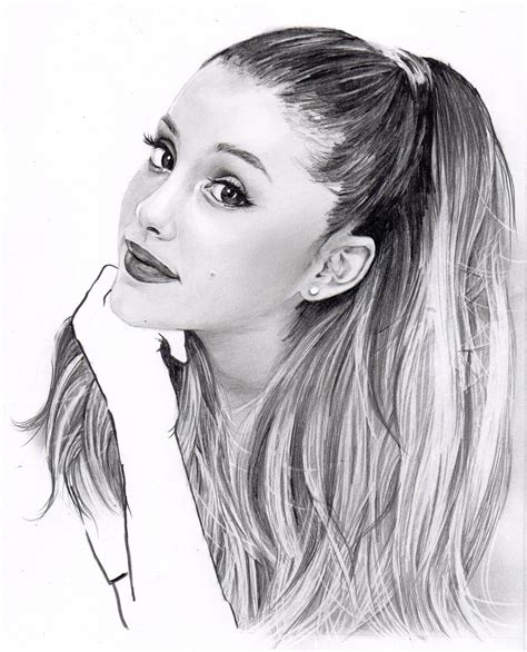 NAMIL ART: Pencil Portrait Drawing - Ariana Grande (Pencil Character ...