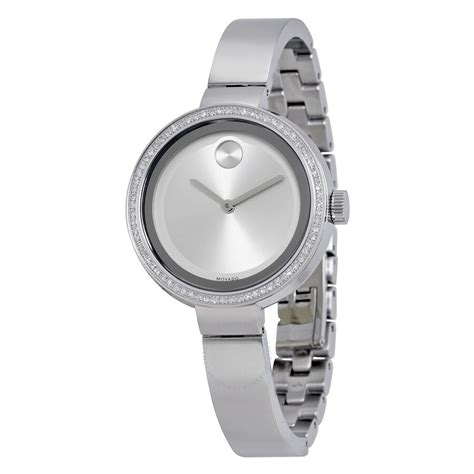 Movado Bold Silver Dial Stainless Steel Ladies Watch 3600281 - Bold - Movado - Watches - Jomashop