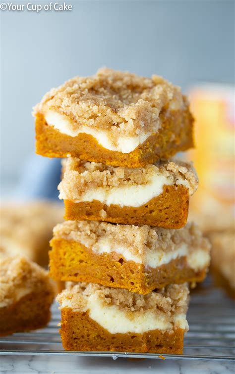 Pumpkin Cream Cheese Crumb Cake - Your Cup of Cake