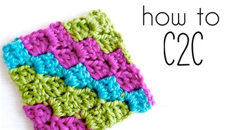 How to crochet C2C - Corner to Corner Tutorial | Elefanten, Häkelmuster und Patchwork
