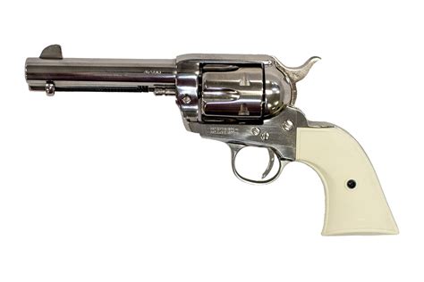 Pietta 1873 Gunfighter 45 LC Revolver with Polished Nickel Finish | Sportsman's Outdoor Superstore