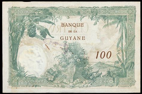 French Guiana 100 Francs banknote 1933 1942|World Banknotes & Coins ...