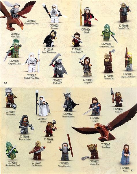 lego the lord of the rings minifigures | Lego hobbit, Lego art, Lego pictures