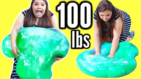 100 LBS OF SLIME! DIY Giant 45 Kilo Slime Stress Ball!