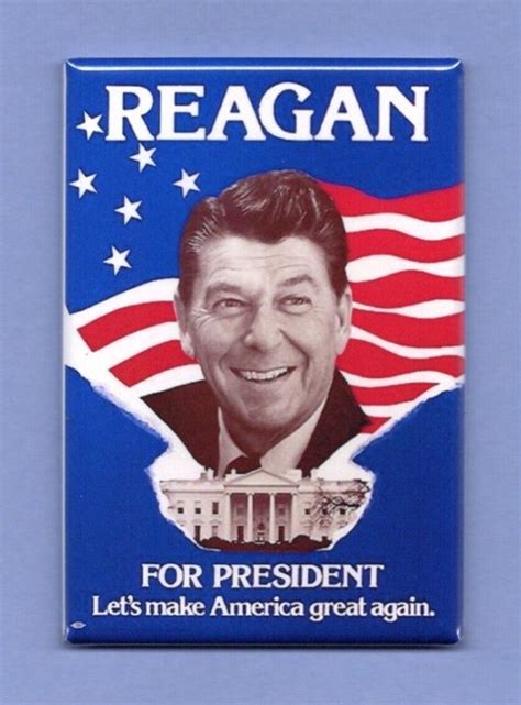 RONALD REAGAN CAMPAIGN POSTER *2X3 FRIDGE MAGNET* 1980 PRESIDENTIAL ...