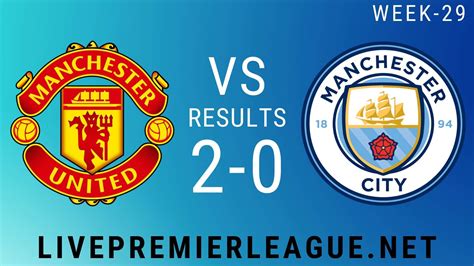 Manchester United Vs Manchester City | Week 29 Result 2020