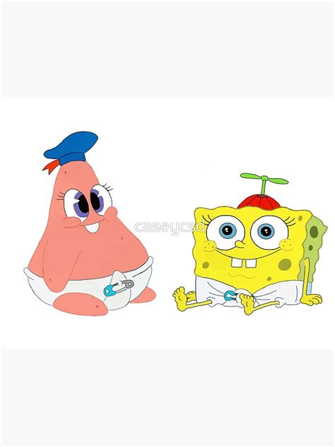 "Baby Spongebob and Patrick" Poster for Sale by caseycsd | Redbubble