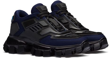 Prada Rubber Cloudbust Thunder Sneakers in Blue - Lyst