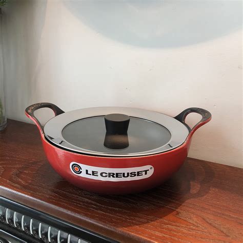 Glass Lid for Le Creuset 24cm balti dish cast iron - Luxurykitchen4u