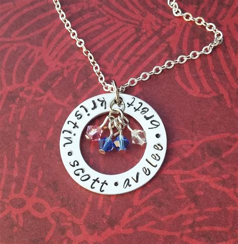 Personalized Family Necklace Necklace With Kids Names and | Etsy