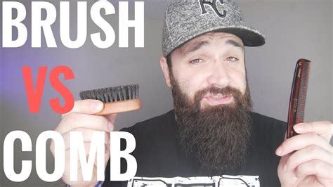 Beard Brush VS Comb | My SECRETS on how to use both - YouTube