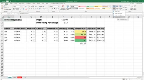 Inserting and Deleting Worksheets in Excel- Instructions