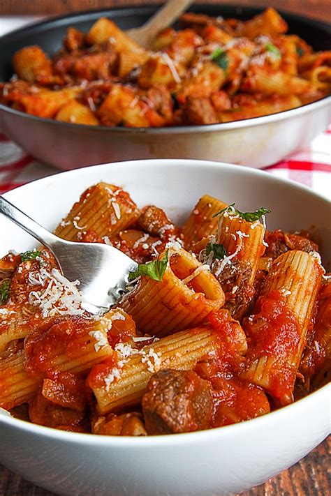 rigatoni with ragù barese - apulian meat sauce - philosokitchen