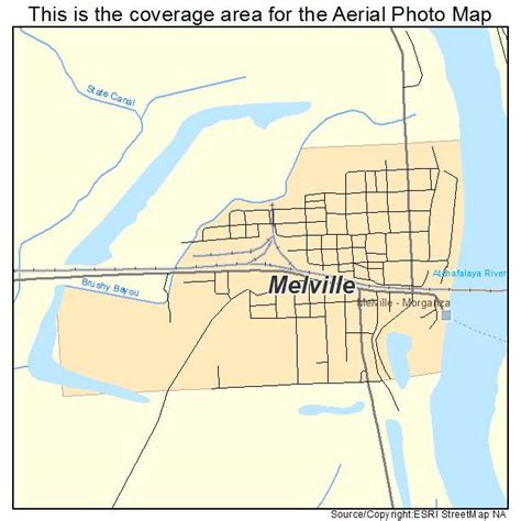 Aerial Photography Map of Melville, LA Louisiana