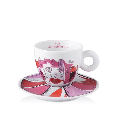 Cappuccino kopjes Emilio Pucci | 6 kopjes - illy Shop