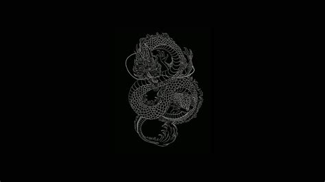 🔥 Download Dragon Aesthetic Black And White Laptop Background by @nbell | Aesthetic Black ...