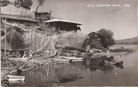 Isla de Janitzio, Michoacán - MEXICO - Lake Pátzcuaro - 1948 - REAL PHOTO - Main Island of Lake ...