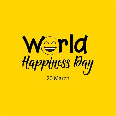 Premium Vector | World happiness day template