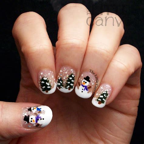 Snow Globe Nail Art - The Little Canvas