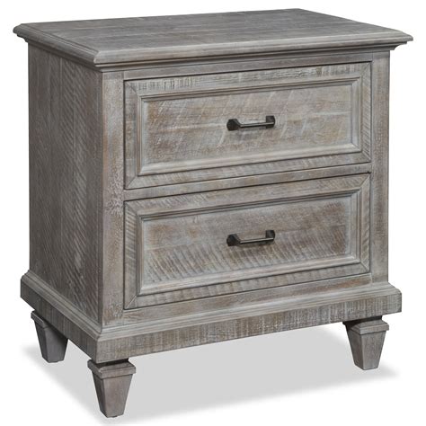 Magnussen Home Lancaster Rustic Night Stand with Two Drawers | Johnny ...