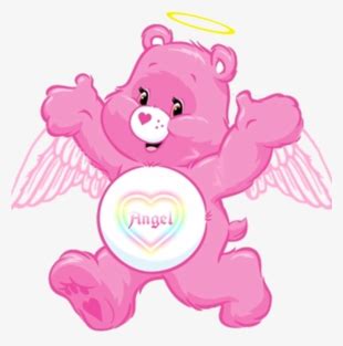 #angel #carebears #pink #cute #wings #halo #aesthetic - Good Luck Bear ...