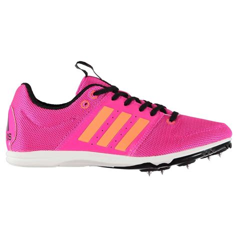 adidas Kids Allroundstar Spike Track Running Shoes Lace Up Lightweight ...