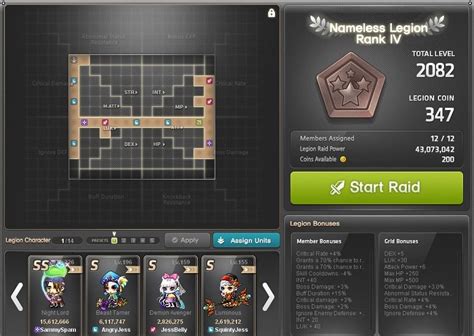 MapleStory Legion Guide - Best Characters, Ranks, Effects & Grid ...