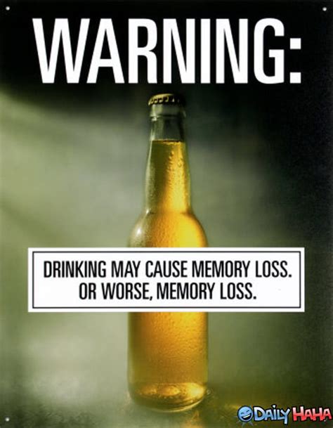 Alcohol warning, warning