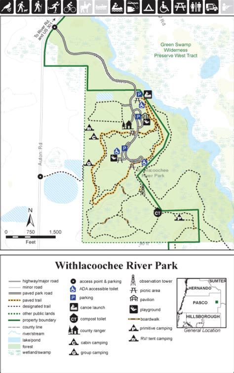 Withlacoochee River Park map | WaterMatters.org