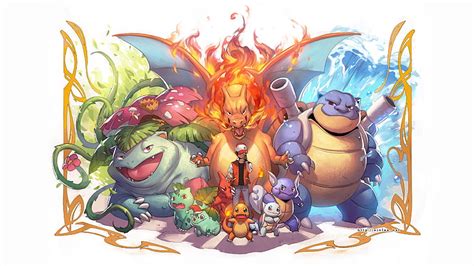 Pokemon Wallpaper All Starters