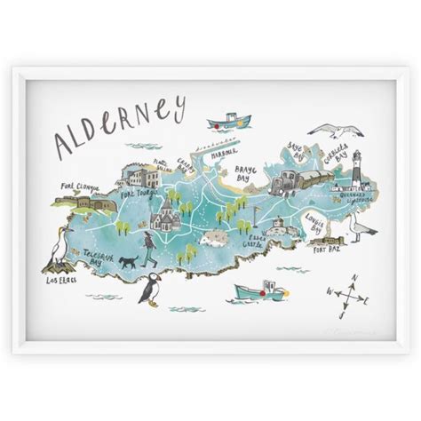 ALDERNEY MAP