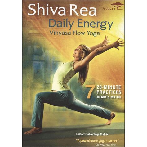 Rea Shiva: Daily Energy Vinyasa Flow Yoga (DVD) (With images) | Vinyasa ...