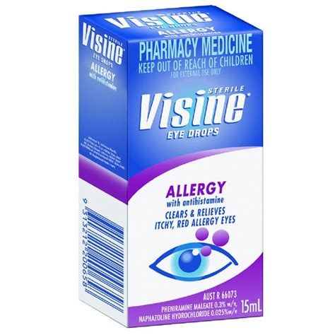 Visine Eye Drops Allergy 15ml - Chemist Direct