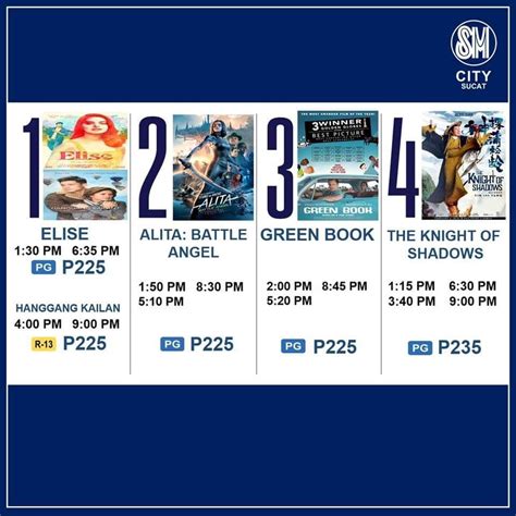 SM City Sucat - Here's the cinema schedule for today here...