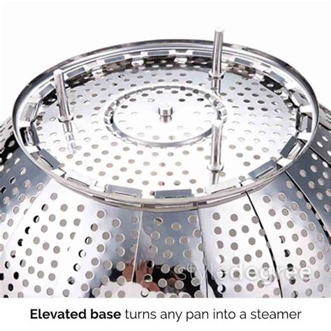 Folding Stainless Steel Steamer Basket | Vegetable & Meat | Style Degree