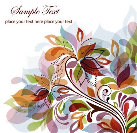 16 Abstract Flower Vector Images - Beautiful Abstract Flowers, Abstract Background Floral Vector ...