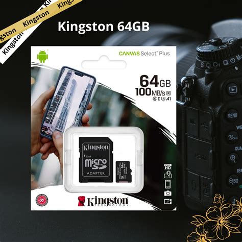 Kingston 64 GB MicroSD Card with Adapter - International Journey SIM