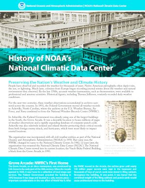 Fillable Online ncdc noaa National Oceanic and Atmospheric Administration NOAAs National ...