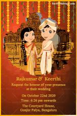 Kannada Cartoon Wedding Invitation Red Theme Gif – SeeMyMarriage