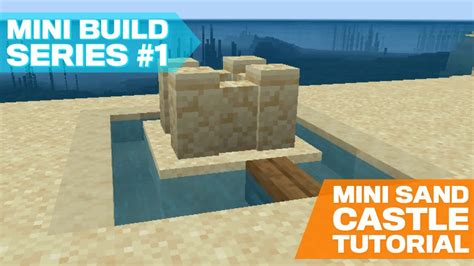 Minecraft: Mini Sandcastle Tutorial - YouTube