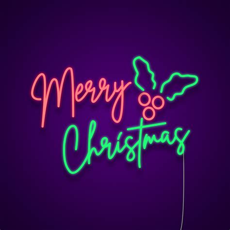 Merry Christmas Neon Sign | Holiday Neon Signs | Neonize